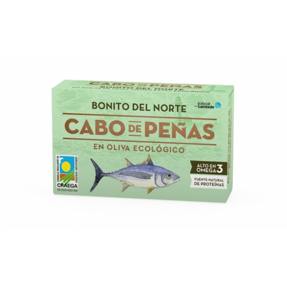 Fehérhúsú tonhal extra szűz organikus olívaolajban (Bonito del Norte)